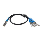 STARTECH MSA Uncoded Compatible 1m 40G QSFP+ to 4x SFP+ Direct Attach Breakout Cable Twinax - 40GbE QSFP+ to 4x SFP+ Copper DAC 40 Gbps Low Power Passive Transceiver Module DAC (QSFP4SFPPC1M) (QSFP4SFPPC1M)