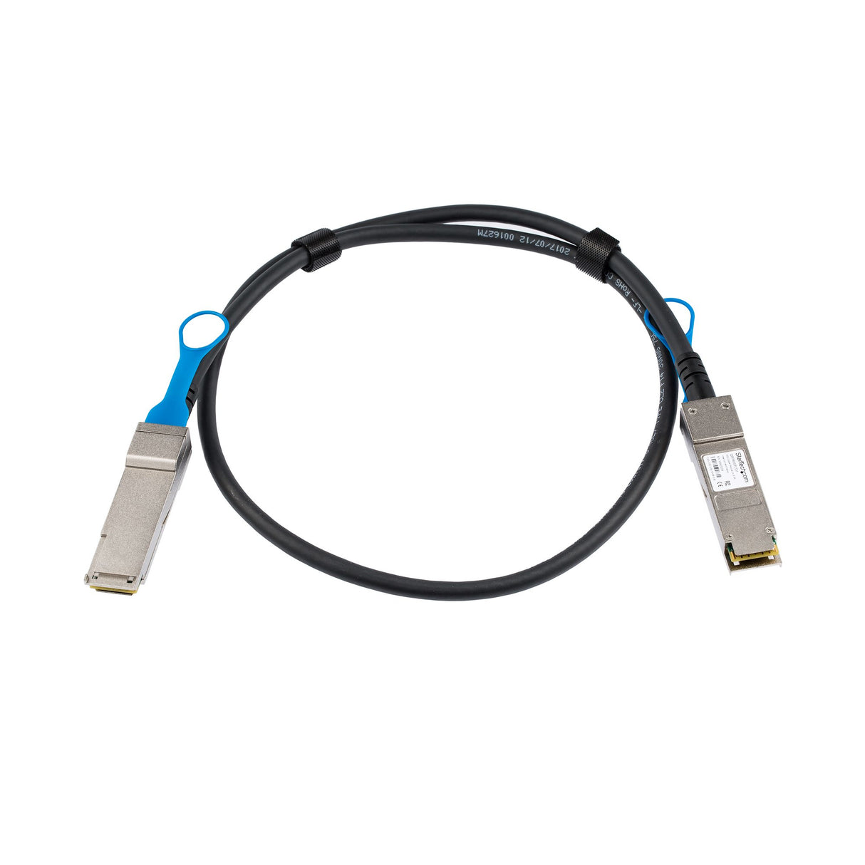 STARTECH MSA Uncoded Compatible 1m 40G QSFP+ to QSFP+ Direct Attach Breakout Cable Twinax - 40 GbE QSFP+ Copper DAC 40 Gbps Low Power Passive Transceiver Module DAC (QSFP40GPC1M) (QSFP40GPC1M)