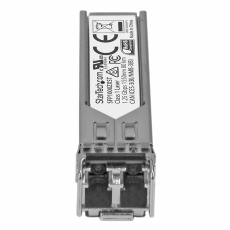 STARTECH MSA Uncoded Compatible SFP Module - 1000BASE-ZX - 1GbE Single Mode Fiber (SMF) Optic Transceiver - 1GE Gigabit Ethernet SFP - LC 70km - 1550nm - DDM (SFP1000ZXST) (SFP1000ZXST)