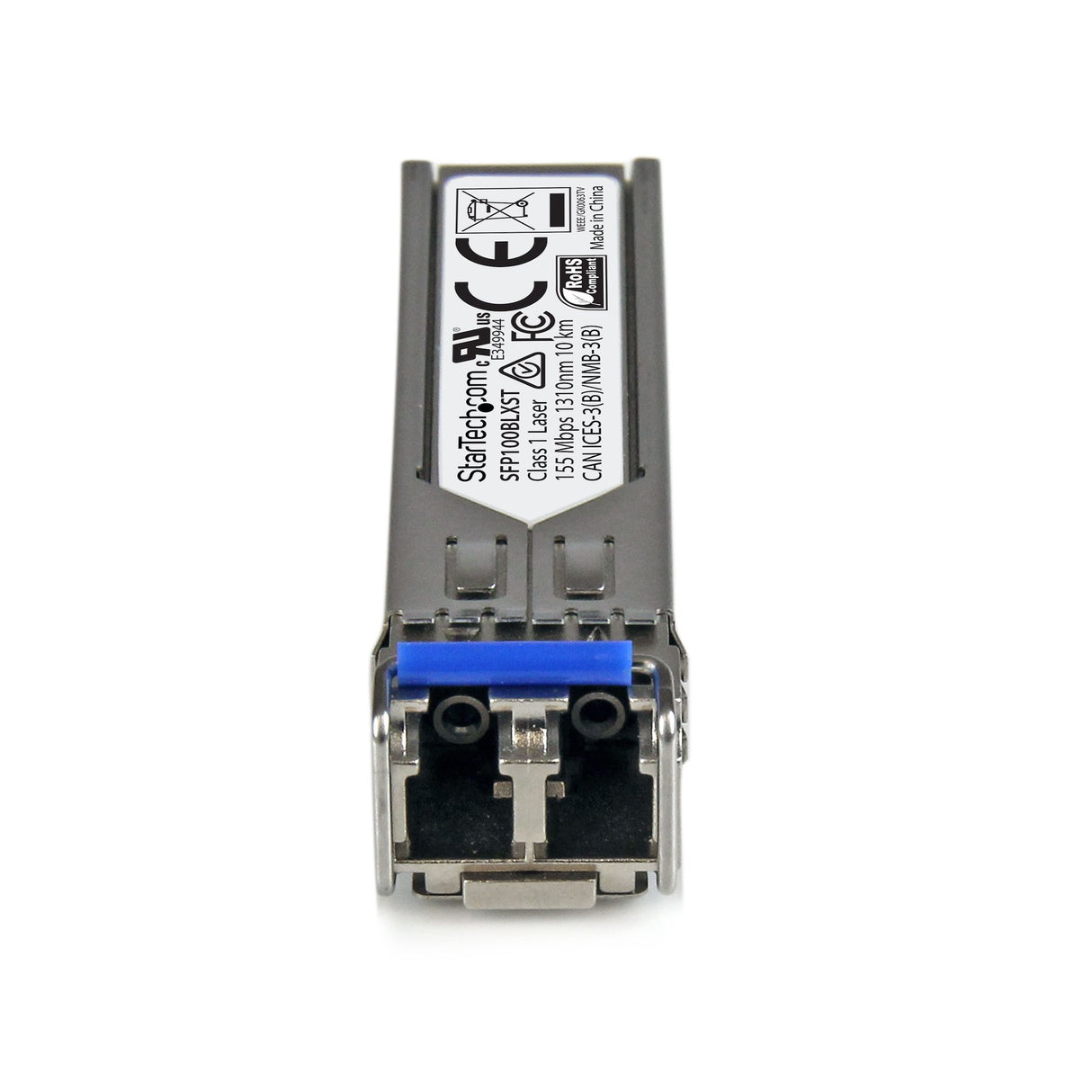 STARTECH MSA Uncoded Compatible SFP Module - 100BASE-LX - 100MbE Single Mode Fiber (SMF) Optic Transceiver - 100Mb Ethernet SFP - LC 10km - 1310nm - DDM (SFP100BLXST) (SFP100BLXST)