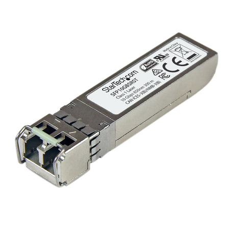 STARTECH MSA Uncoded Compatible SFP+ Module - 10GBASE-SR - 10GbE Multi Mode Fiber (MMF) Optic Transceiver - 10GE Gigabit Ethernet SFP+ - LC 300m - 850nm - DDM (SFP10GBSRST) (SFP10GBSRST)