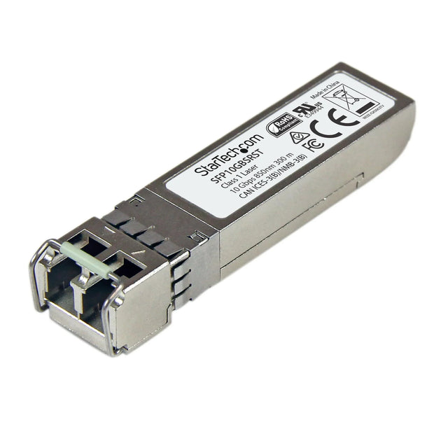 STARTECH MSA Uncoded Compatible SFP+ Module - 10GBASE-SR - 10GbE Multi Mode Fiber (MMF) Optic Transceiver - 10GE Gigabit Ethernet SFP+ - LC 300m - 850nm - DDM (SFP10GBSRST) (SFP10GBSRST)