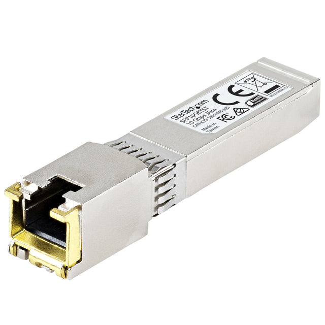 STARTECH MSA Uncoded Compatible SFP+ Module - 10GBASE-T - SFP to RJ45 Cat6|Cat5e - 10GE Gigabit Ethernet SFP+ - RJ-45 30m -(SFP10GBTST) (SFP10GBTST)
