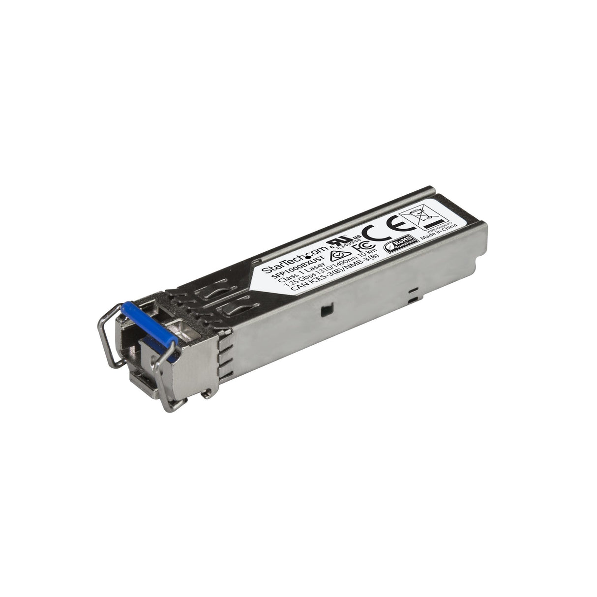 STARTECH MSA Uncoded SFP Module - 1000BASE-BX - 1 Gigabit Ethernet BiDi Fiber Single Strand SFP Transceiver - LC 10km - MSA Compliant (SFP1000BXUST) (SFP1000BXUST)
