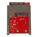 STARTECH mSATA SSD to 2.5in SATA Adapter Converter - mSATA to SATA Adapter for 2.5in bay with Open Frame Bracket and 7mm Drive Height (SAT32MSAT257)