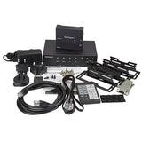 STARTECH Multi-Input HDBaseT Extender with Built-in Switch - DisplayPort VGA and HDMI Over CAT5e or CAT6 - Up to 4K - up to 230 ft (STDHVHDBT) (STDHVHDBT)