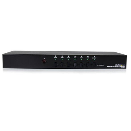STARTECH Multiple Video Input with Audio to HDMI Scaler Switcher - HDMI | VGA | Component - HDMI Converter Switch (VS721MULTI)