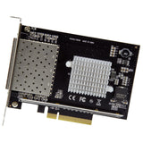 STARTECH Quad Port 10G SFP+ Network Card - Intel XL710 Open SFP+ Converged Adapter - PCIe 10 Gigabit Ethernet Server NIC - 10GbE Fiber Optic LAN Card - Dell PowerEdge HPE ProLiant (PEX10GSFP4I) (PEX10GSFP4I)