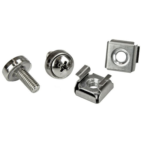 STARTECH Rack Screws | 20 Pack | Installation Tool | 12 mm M5 Screws | M5 Nuts | Cabinet Mounting Screws and Cage Nuts (CABSCRWM520)