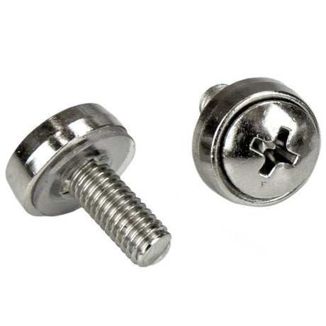 STARTECH Rack Screws | 20 Pack | Installation Tool | 12 mm M5 Screws | M5 Nuts | Cabinet Mounting Screws and Cage Nuts (CABSCRWM520)