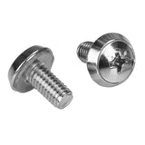 STARTECH Rack Screws | 20 Pack | Installation Tool | 12 mm M6 Screws | M6 Nuts | Cabinet Mounting Screws and Cage Nuts (CABSCRWM620)