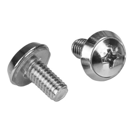 STARTECH Rack Screws | 20 Pack | Installation Tool | 12 mm M6 Screws | M6 Nuts | Cabinet Mounting Screws and Cage Nuts (CABSCRWM620)