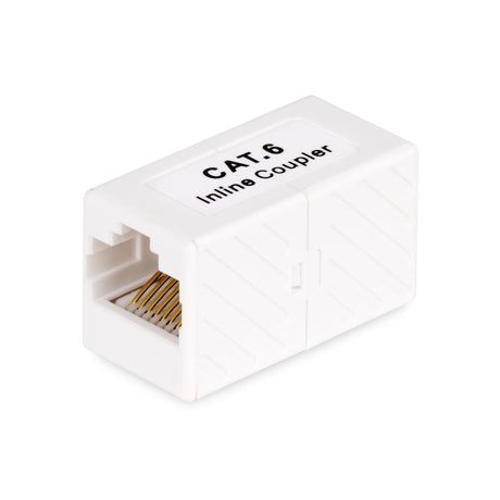 STARTECH RJ45 Coupler 5-Pack | Inline Cat6 Coupler | Female to Female (F|F) T568 Connector | Unshielded Cat6 Cable Extension (IN-CAT6-COUPLER-U5)