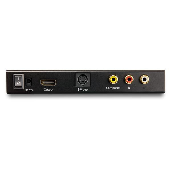 STARTECH S-Video or Composite to HDMI Converter with Audio - 720p - NTSC & PAL - Analog to HDMI Upscaler - Mac & Windows (VID2HDCON2) (VID2HDCON2)