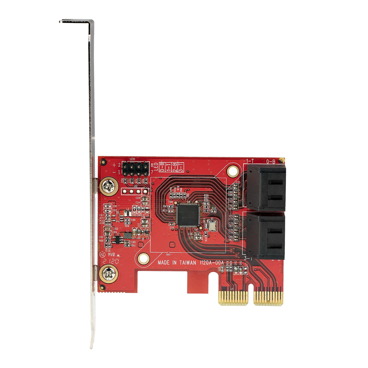 STARTECH SATA PCIe Card - 4 Port PCIe SATA Expansion Card - 6Gbps - Low Profile Bracket - Stacked SATA Connectors - ASM1164 Non-Raid - PCI Express to SATA Converter (4P6G-PCIE-SATA-CARD) (4P6G-PCIE-SATA-CARD)