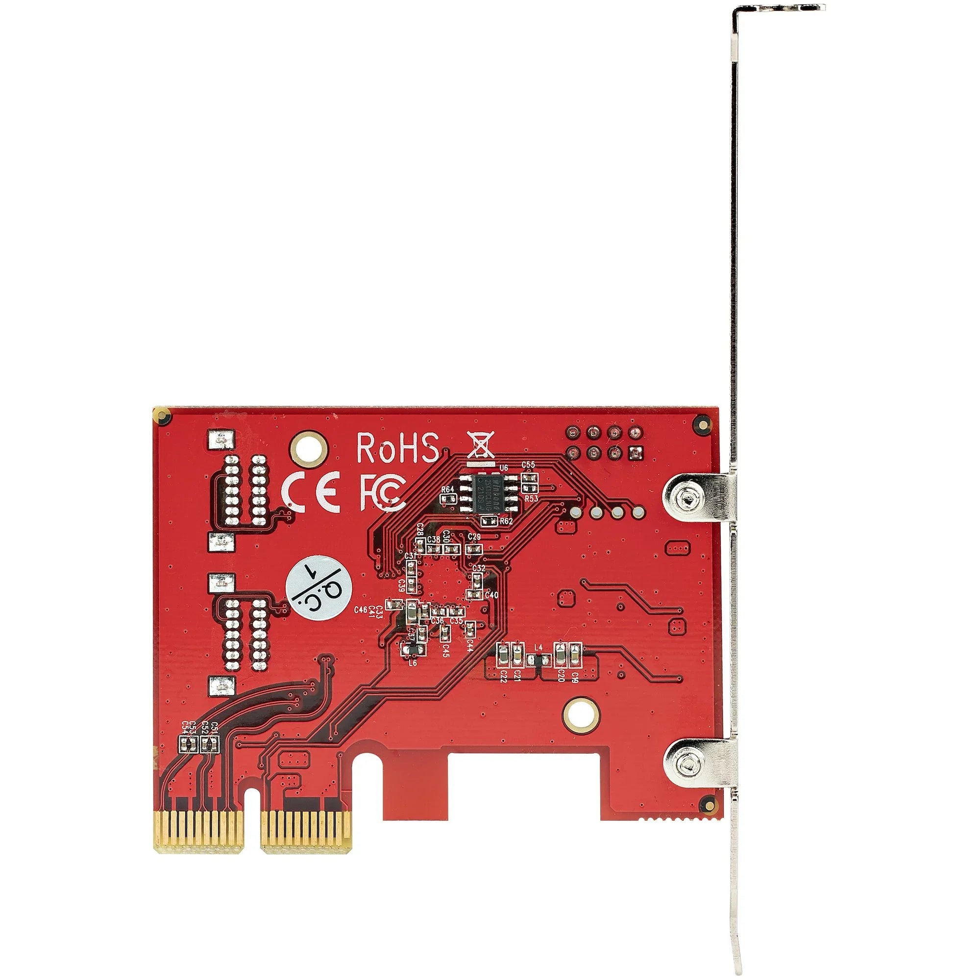 Carte PCI Express SATA 2 ports - Carte Contrôleur PCIe SATA - 6Gbps - ASM1166 Non-RAID - Convertisseur PCI Express 3.0 vers SATA - Connecteurs SATA Empilés - Carte d'Extension SATA