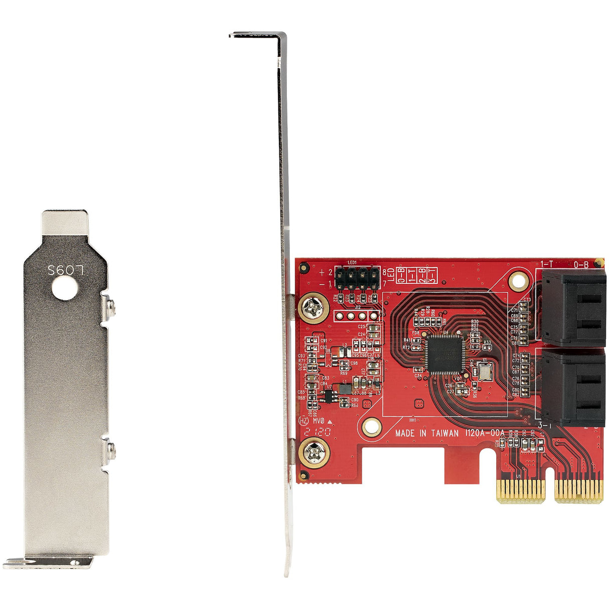 STARTECH SATA PCIe Card - 4 Port PCIe SATA Expansion Card - 6Gbps - Low Profile Bracket - Stacked SATA Connectors - ASM1164 Non-Raid - PCI Express to SATA Converter (4P6G-PCIE-SATA-CARD) (4P6G-PCIE-SATA-CARD)