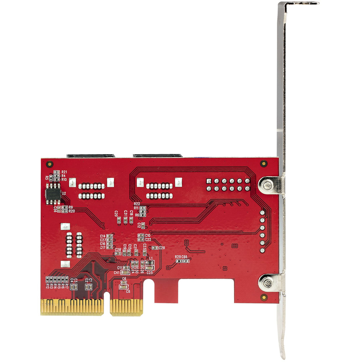 STARTECH SATA PCIe Card - 6 Port PCIe SATA Expansion Card - 6Gbps - Low|Full Profile - Stacked SATA Connectors - ASM1166 Non-Raid - PCI Express to SATA Converter (6P6G-PCIE-SATA-CARD) (6P6G-PCIE-SATA-CARD)