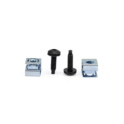 STARTECH Server Rack Screws and Clip Nuts - 50 pack - 10-32 Screws - Rack Mount Screws - Network Rack Screws - Rack Mount Hardware (CLPSCRW1032)