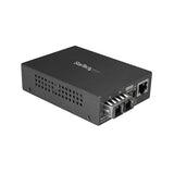 STARTECH Singlemode (SM) SC Fiber Media Converter for 10|100|1000 Network - 10km - Gigabit Ethernet - 1310nm - w| Auto Negotiation (MCMGBSCSM10) (MCMGBSCSM10)