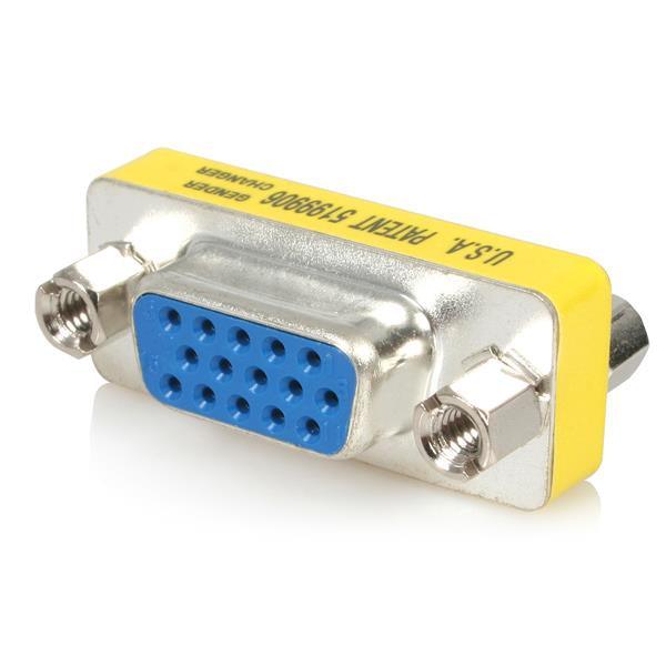 STARTECH Slimline VGA HD15 Gender Changer - F|F - HD15 gender changer - VGA coupler - VGA gender changer (GC15HSF)