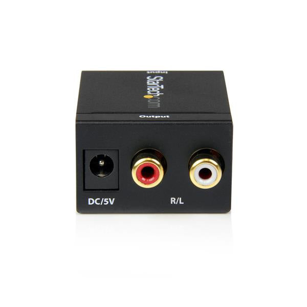 STARTECH SPDIF Digital Coaxial or Toslink Optical to Stereo RCA Audio Converter - Digital Audio Adapter (SPDIF2AA)