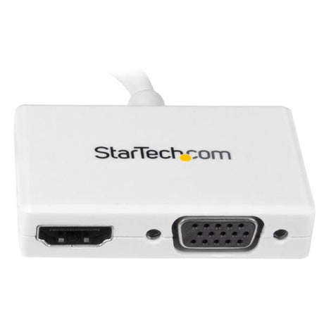 STARTECH Travel A|V Adapter - 2-in-1 Mini DisplayPort to HDMI or VGA Converter - mDP to HDMI or VGA Adapter w| Compact Portable Design (MDP2HDVGAW)