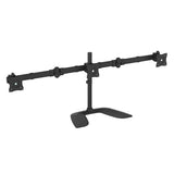 STARTECH Triple Monitor Stand - Articulating - For Monitors 13” to 27” Adjustable VESA Computer Monitor Stand for 3 Monitor Setup - Steel - Black (ARMBARTRIO2) (ARMBARTRIO2)