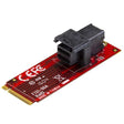 STARTECH U.2 to M.2 Adapter - for 1 x U.2 PCIe NVMe SSD - M.2 PCIe x4 Host Interface - U.2 SSD - M.2 PCIe Adapter - U.2 Drive (M2E4SFF8643)