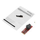 STARTECH U.2 to M.2 Adapter - for 1 x U.2 PCIe NVMe SSD - M.2 PCIe x4 Host Interface - U.2 SSD - M.2 PCIe Adapter - U.2 Drive (M2E4SFF8643)