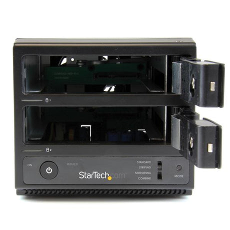 STARTECH USB 3.0 | eSATA Dual-Bay Trayless 3.5” SATA III Hard Drive Enclosure with UASP | 2-Bay SATA 6 Gbps Hot-Swap HDD Enclosure (S352BU33RER)