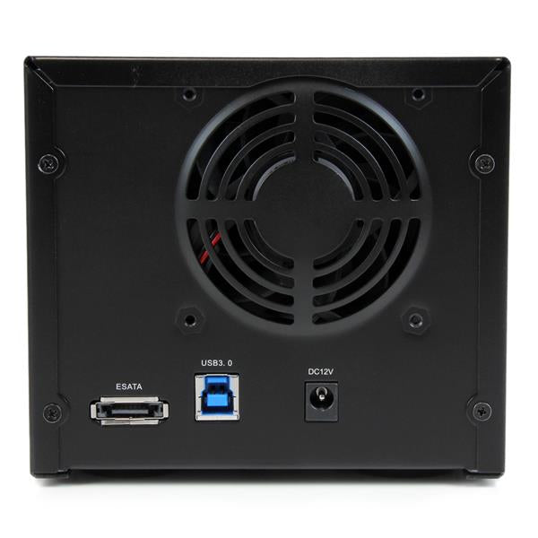STARTECH USB 3.0 | eSATA Dual-Bay Trayless 3.5” SATA III Hard Drive Enclosure with UASP | 2-Bay SATA 6 Gbps Hot-Swap HDD Enclosure (S352BU33RER)