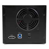 STARTECH USB 3.0 | eSATA Dual-Bay Trayless 3.5” SATA III Hard Drive Enclosure with UASP | 2-Bay SATA 6 Gbps Hot-Swap HDD Enclosure (S352BU33RER)