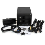 STARTECH USB 3.0 | eSATA Dual-Bay Trayless 3.5” SATA III Hard Drive Enclosure with UASP | 2-Bay SATA 6 Gbps Hot-Swap HDD Enclosure (S352BU33RER)