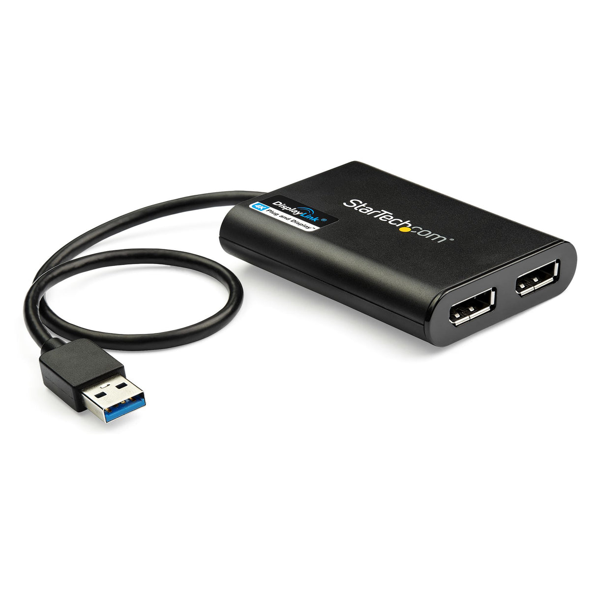 STARTECH USB 3.0 to Dual DisplayPort Adapter 4K 60Hz | DisplayLink Certified | Video Converter with External Graphics Card - Mac & PC (USB32DP24K60) (USB32DP24K60)