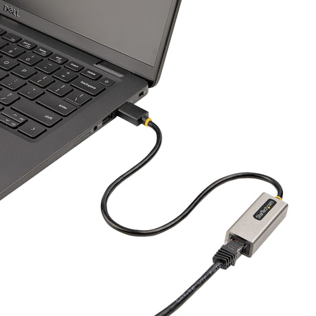 STARTECH USB 3.0 to Gigabit Ethernet Network Adapter - 10|100|1000 Mbps | USB to RJ45 | USB 3.0 to LAN Adapter | USB 3.0 Ethernet Adapter (GbE) | 11in Attached Cable | Driverless Install (USB31000S2) (USB31000S2)