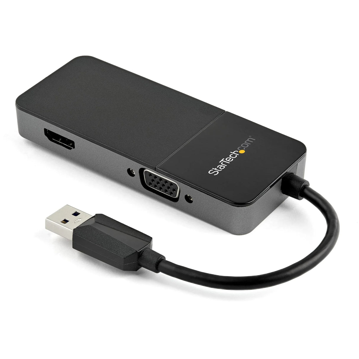 STARTECH USB 3.0 to HDMI and VGA Adapter - 4K|1080p USB Type-A Dual Monitor Multiport Adapter Converter - External Video Graphics Card for Multiple Screens - Multi Display USB Adapter (USB32HDVGA) (USB32HDVGA)