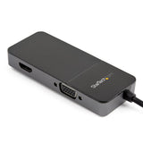STARTECH USB 3.0 to HDMI and VGA Adapter - 4K|1080p USB Type-A Dual Monitor Multiport Adapter Converter - External Video Graphics Card for Multiple Screens - Multi Display USB Adapter (USB32HDVGA) (USB32HDVGA)