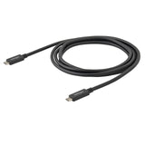 STARTECH USB 3.1 Type C Cable | 6 ft | 2m | with Power Delivery (USB PD) | Power Pass Through Charging | USB Charger (USB315CC2M)