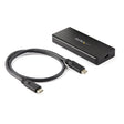STARTECH USB-C 10Gbps M.2 NVMe PCIe SSD Enclosure - Rugged Aluminum External M.2 PCIe M-Key Case IP67 Rated - 1GB|s Read|Write - Supports 2230|2242|2260|2280 - TB3 Compatible - Mac|PC (M2E1BRU31C) (M2E1BRU31C)