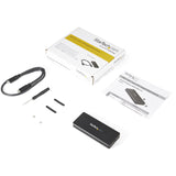 STARTECH USB-C 10Gbps M.2 NVMe PCIe SSD Enclosure - Rugged Aluminum External M.2 PCIe M-Key Case IP67 Rated - 1GB|s Read|Write - Supports 2230|2242|2260|2280 - TB3 Compatible - Mac|PC (M2E1BRU31C) (M2E1BRU31C)