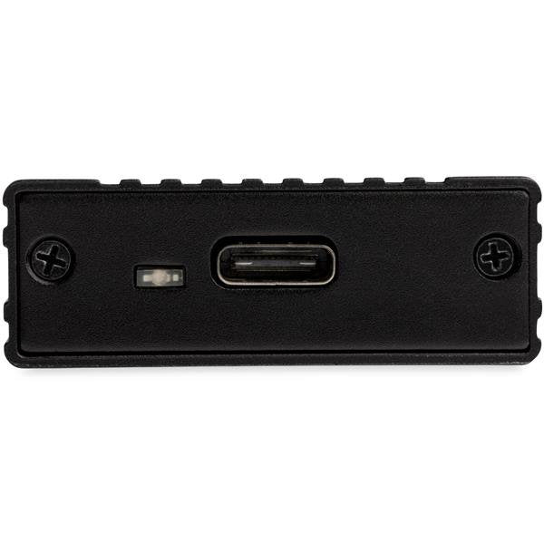 STARTECH USB-C 10Gbps to M.2 NVMe SSD Enclosure - Portable External M.2 NGFF PCIe Aluminum Case - 1GB|s Read|Write - Supports 2230 | 2242 | 2260 | 2280 - TB3 Compatible - Mac & PC (M2E1BMU31C) (M2E1BMU31C)