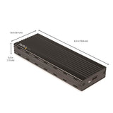 STARTECH USB-C 10Gbps to M.2 NVMe SSD Enclosure - Portable External M.2 NGFF PCIe Aluminum Case - 1GB|s Read|Write - Supports 2230 | 2242 | 2260 | 2280 - TB3 Compatible - Mac & PC (M2E1BMU31C) (M2E1BMU31C)