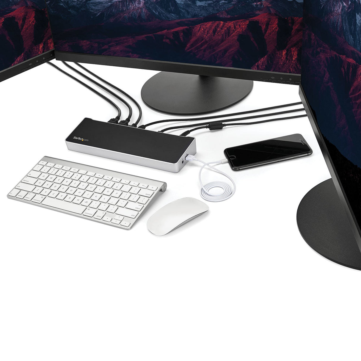 STARTECH USB-C Dock - 4K Triple Monitor Laptop Docking Station with Dual DisplayPort & HDMI
