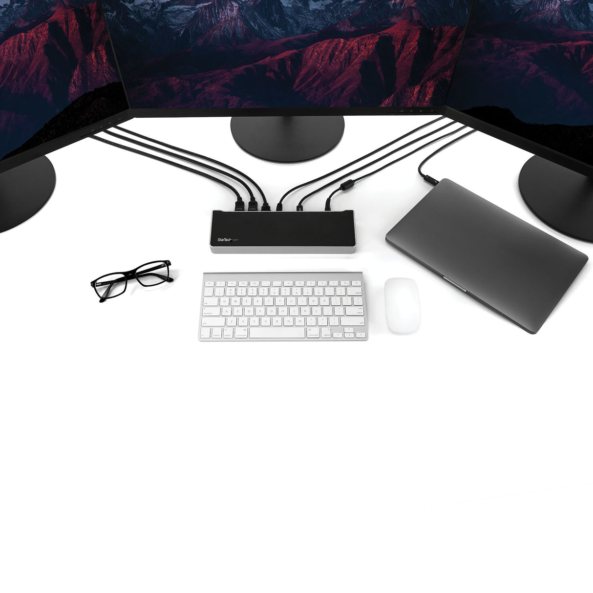 STARTECH USB-C Dock - 4K Triple Monitor Laptop Docking Station with Dual DisplayPort & HDMI