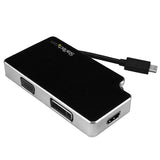 STARTECH USB C Multiport Adapter - UHD 4K - USB C to VGA | DVI - USB C Adapter - USB-C VGA Multiport Adapter (CDPVGDVHDB)