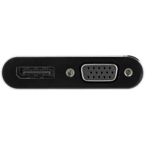 STARTECH USB C Multiport Video Adapter - USB-C to 4K 60Hz DisplayPort 1.2 or 1080p VGA Monitor Adapter - USB Type-C 2-in-1 DP (HBR2 HDR) |VGA Display Converter- Thunderbolt 3 Compatible (CDP2DPVGA) (CDP2DPVGA)