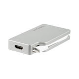 STARTECH USB C Multiport Video Adapter with HDMI | VGA | Mini DisplayPort or DVI - USB Type C Monitor Adapter to HDMI 1.4 or mDP 1.2 (4K) - VGA or DVI (1080p) - Silver Aluminum (CDPVGDVHDMDP) (CDPVGDVHDMDP)