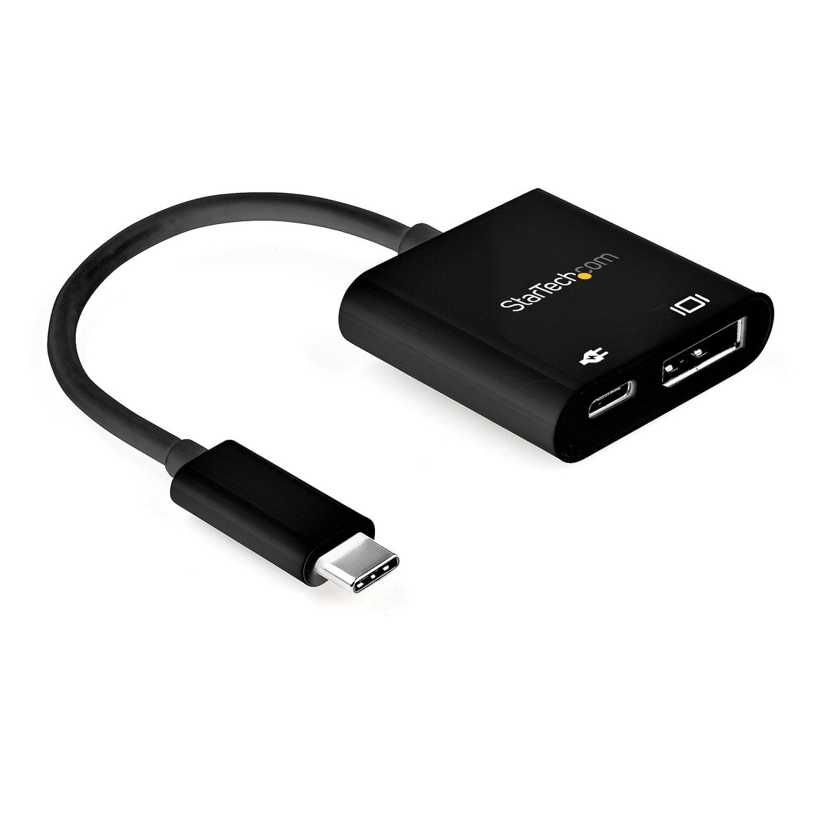 STARTECH USB C to DisplayPort Adapter with Power Delivery - 8K 60Hz |4K 120Hz USB Type C to DP 1.4 Video Converter w| 60W PD Pass-Through Charging - HBR3 - Thunderbolt 3 Compatible (CDP2DP14UCPB) (CDP2DP14UCPB)