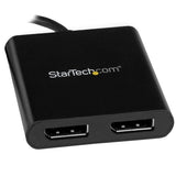 STARTECH USB-C to Dual DisplayPort 1.2 Adapter | USB Type-C Multi-Monitor MST Hub | Dual 4K 30Hz|1080p 60Hz DP Laptop Display Extender | Splitter | Extra-Long Built-In Cable | Windows (MSTCDP122DP) (MSTCDP122DP)